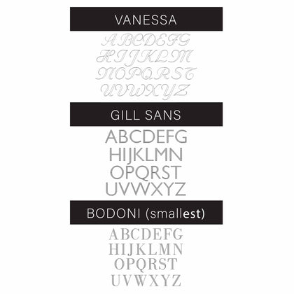 Personalised Disc & Letter Bracelet Gold